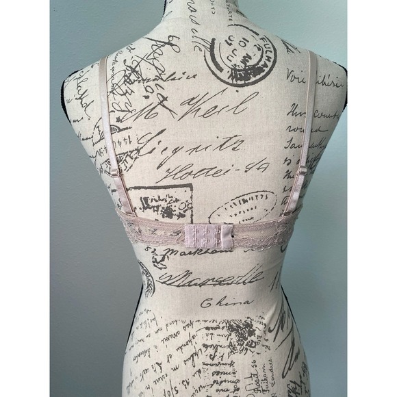 Women's Rene Rofe Push Up Pink Lace Underwire Bra #B21865H3 34C New No Tags - Picture 4 of 11